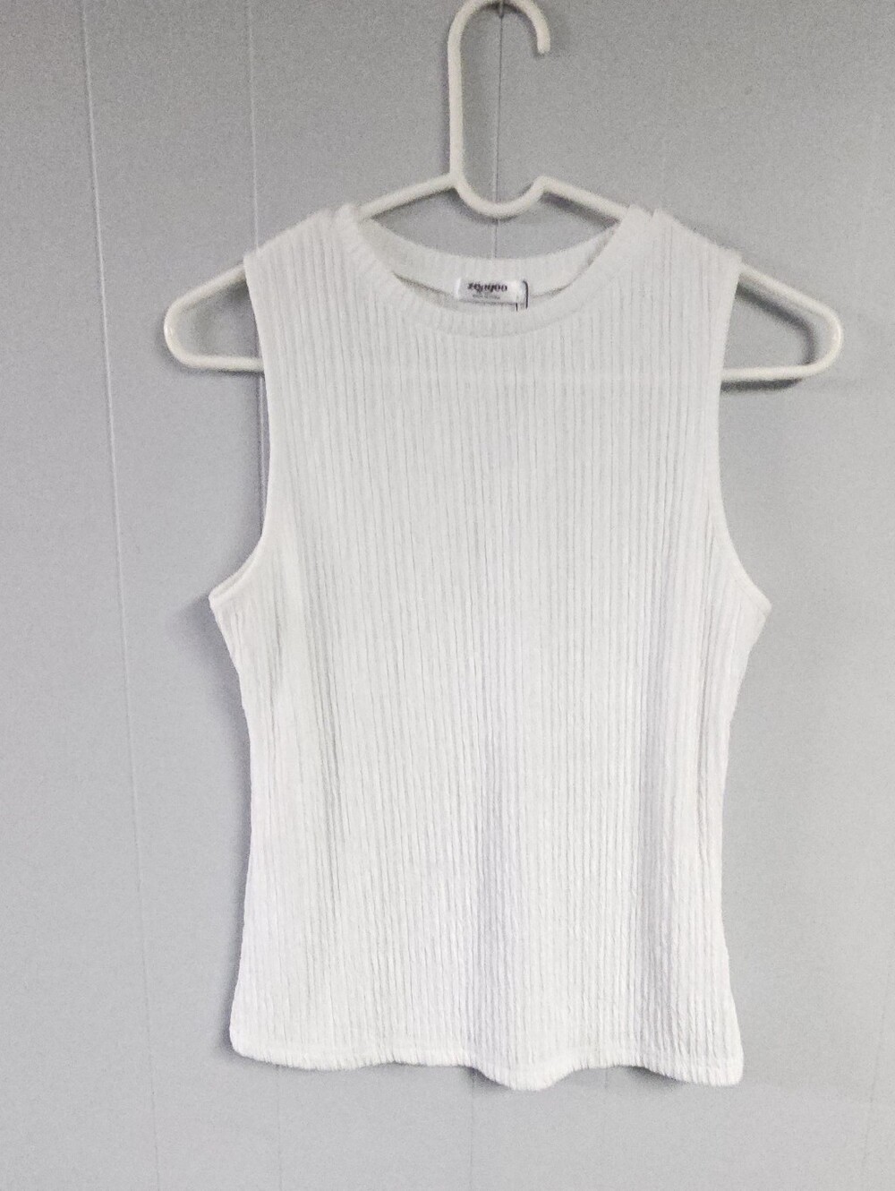 Zeagoo Womens Sleeveless Scrunch Top, size Small